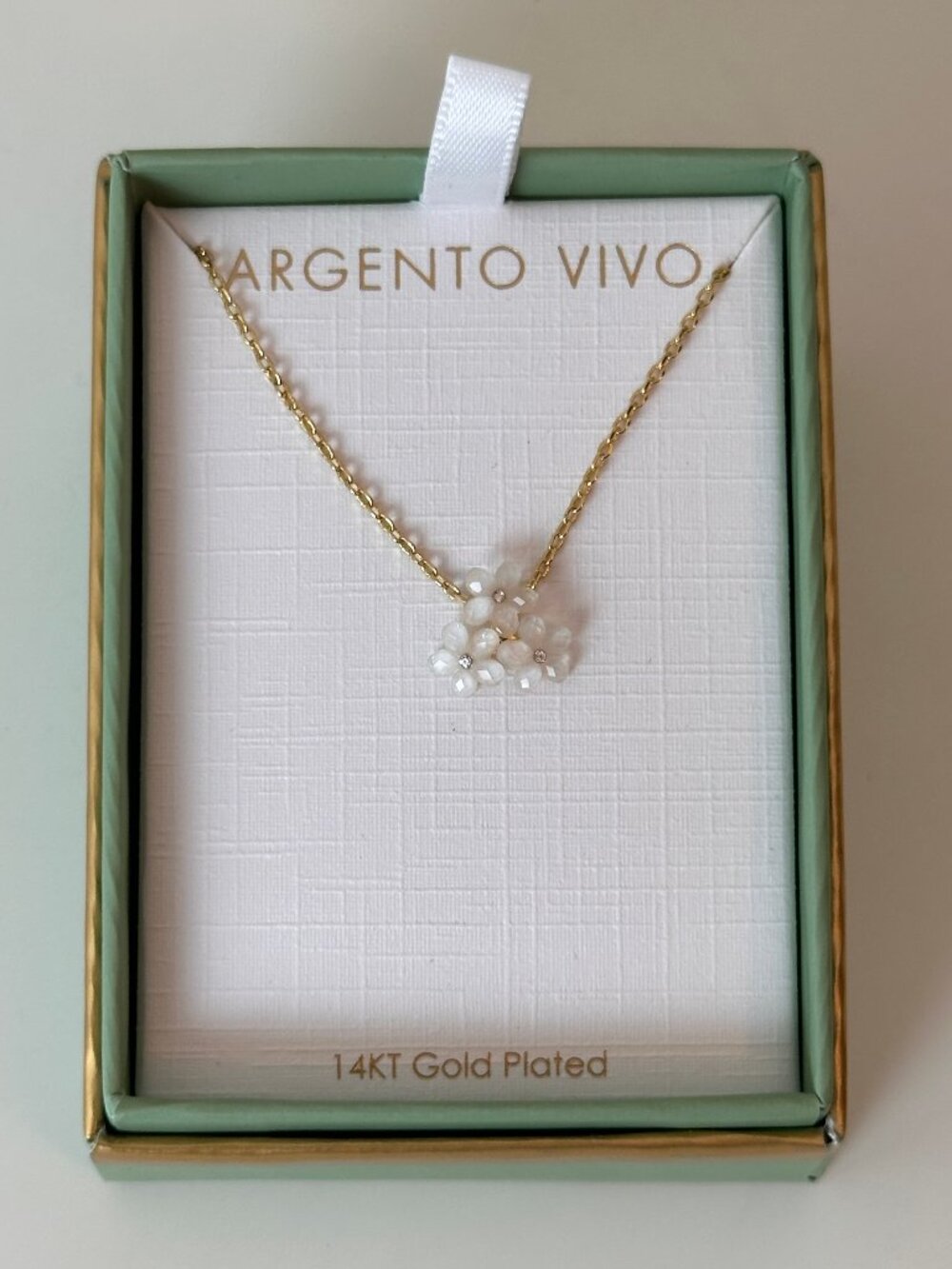 Argento Vivo 14KT Gold Plated Flower Necklace